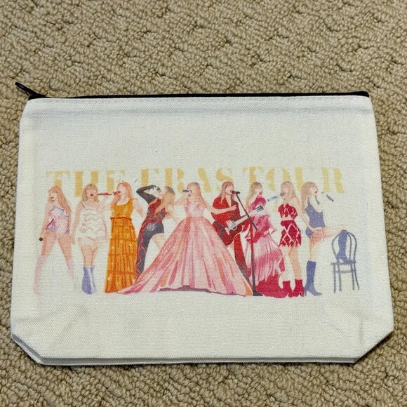 New Taylor Swift Cosmetic Makeup Bag With Zipper The Eras Tour - Picture 1 of 1